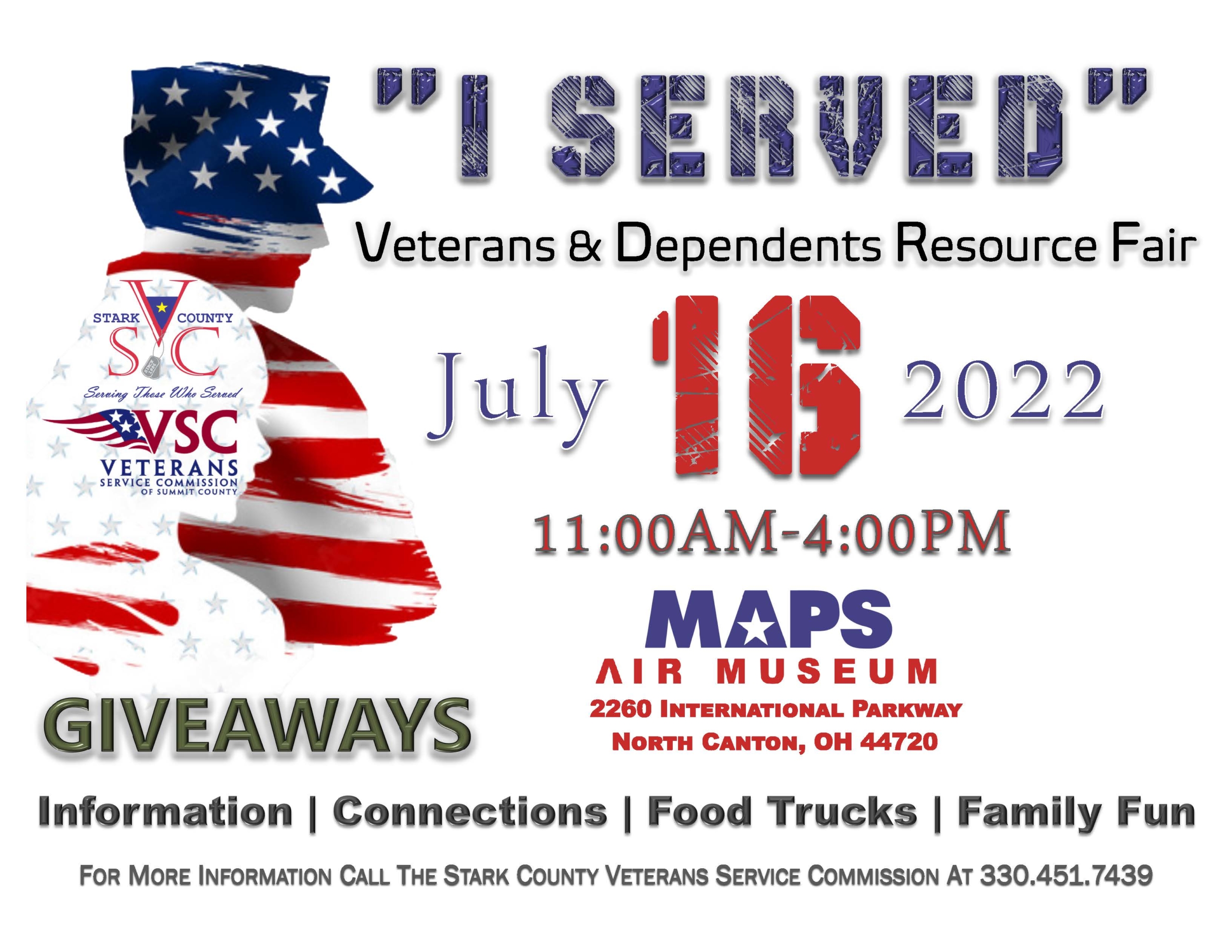 I SERVED VETERANS AND DEPENDENTS RESOURCE FAIR 7-16-2022