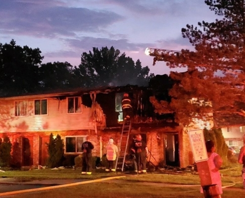 VETERAN AND FAMILY NARROWLY ESCAPE HOUSE FIRE.